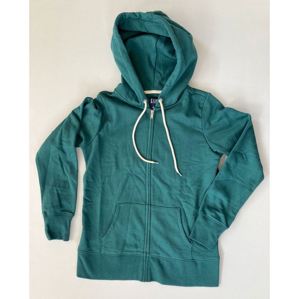 NWT - GAP || Vintage Soft Classic Full-Zip Hoodie - Teal - Size Small